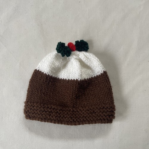 Christmas pudding baby hat - pudding,