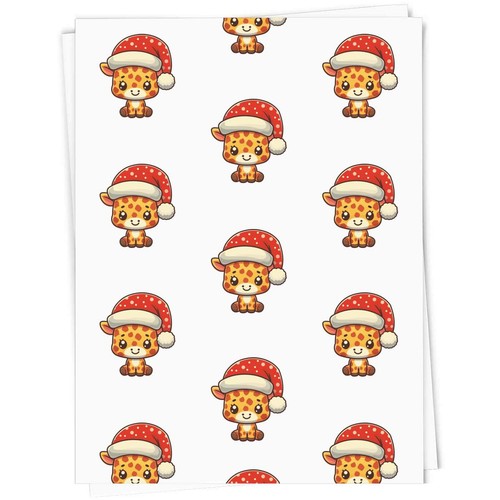 Baby giraffe santa hat - giraffe,