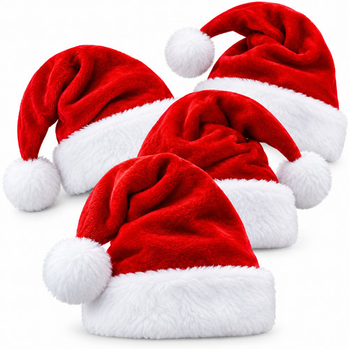 Christmas santa hat red velvet - santa,