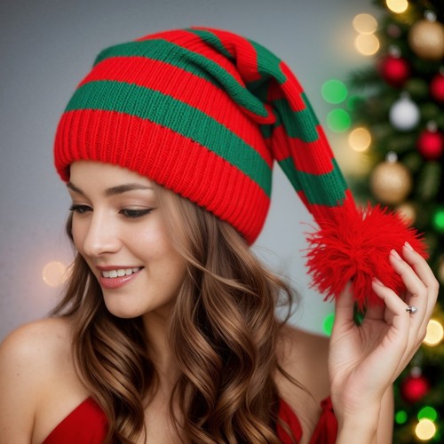 Parent child red santa hat - parent,