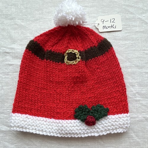 Hand knitted santa claus - knitted,