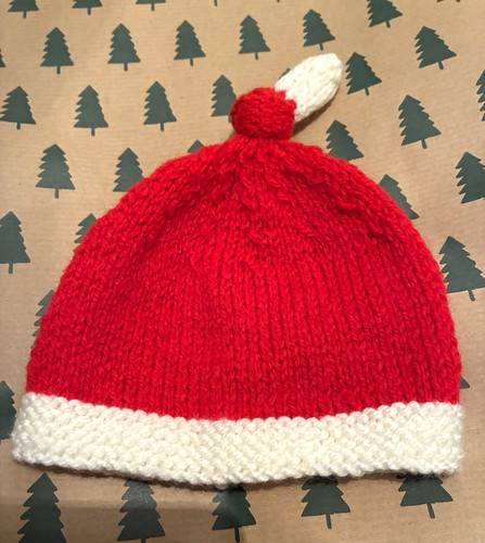 Hand knitted baby - , santa