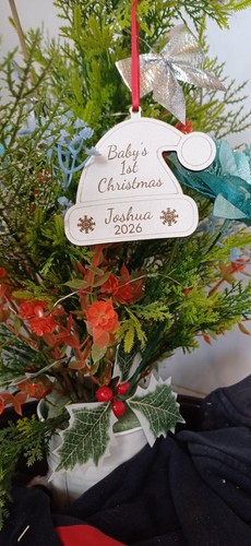 Santa hat baby 1st christmas - hat,