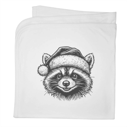 Raccoon wearing santa hat - santa, hat'