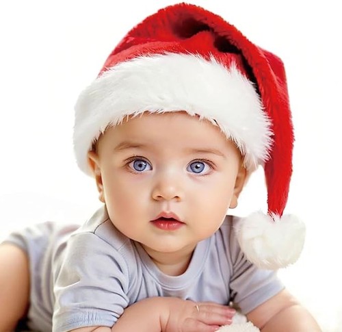 Christmas santa hat baby - christmas,
