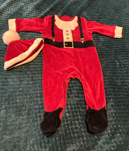 Santa claus velour footed - claus,