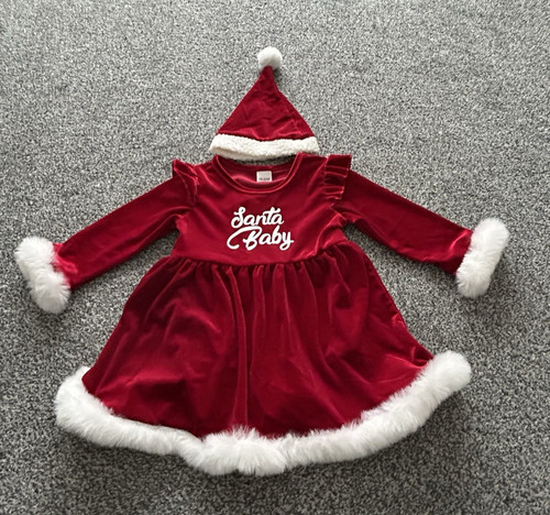 Santa baby girls xmas - xmas, festive