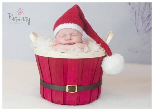 Handmade newborn baby santa - newborn,