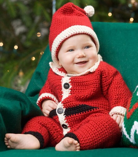 0593 crochet baby christmas - 0593,