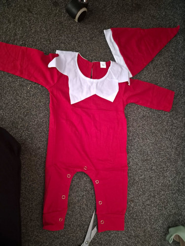 Santa claus red white cotton - santa, red/white