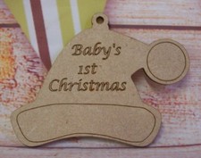 SANTA HAT Baby's 1st Christmas