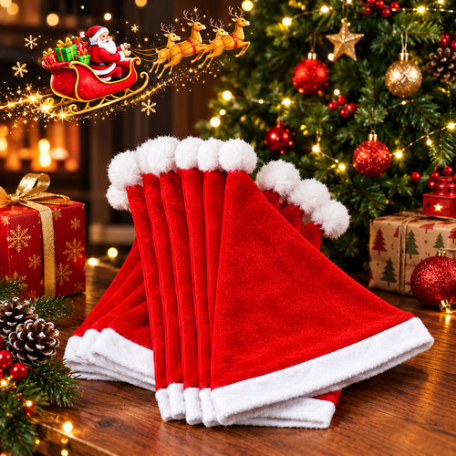 Christmas santa hat red with - hat,