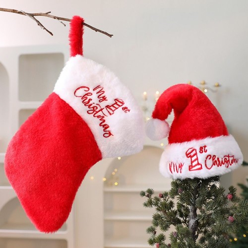 Embroidery hat sock set wool - set,