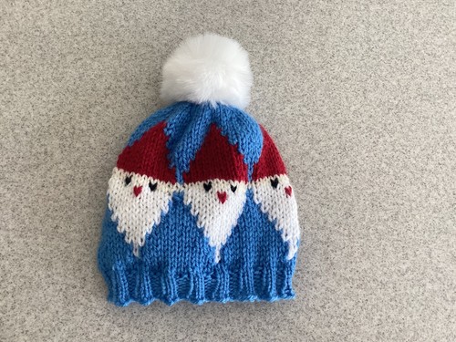 Hand knitted santa hat baby - hand,
