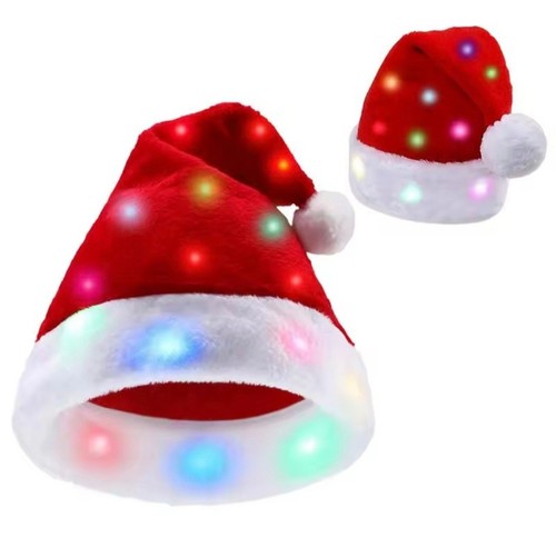 Christmas hat with led lights - led,