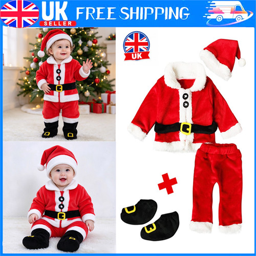 Baby plush santa claus costume - baby,